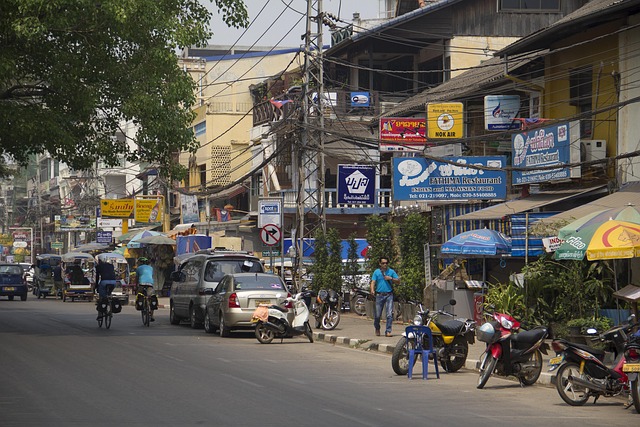 Free Laos Traffic photo and picture