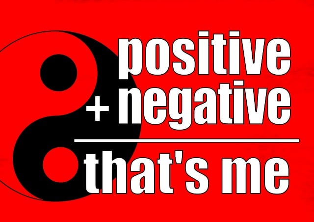 Free positive negative contrast illustration