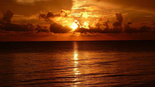 Free Sunset Ocean photo and picture