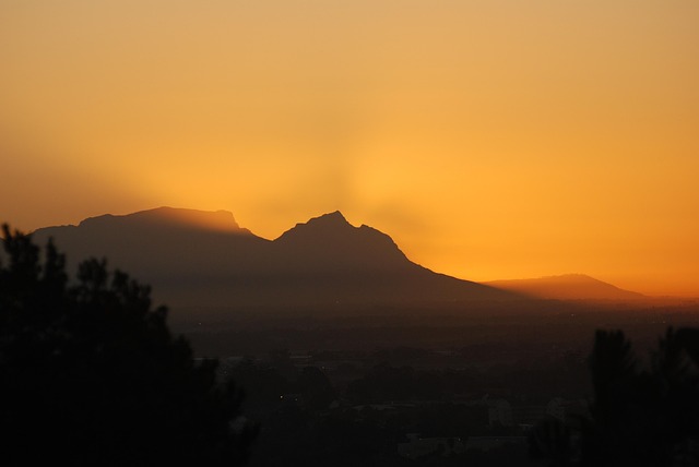 Free Sunset Mountain photo and picture