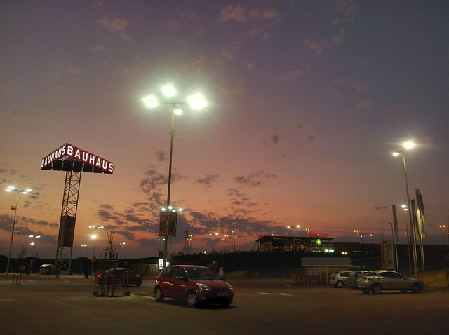 Free Parking Lot Sunset photo and picture