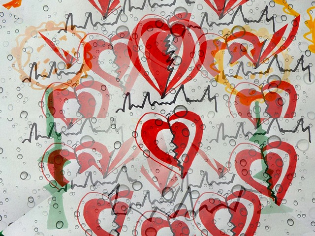 Free heart heartbeat red illustration