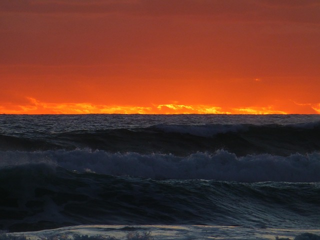 Free Sunset Sea photo and picture