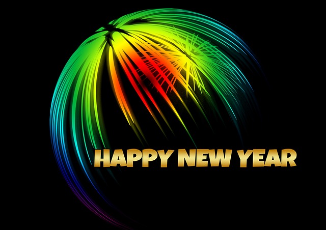 Free sylvester new year's day midnight illustration