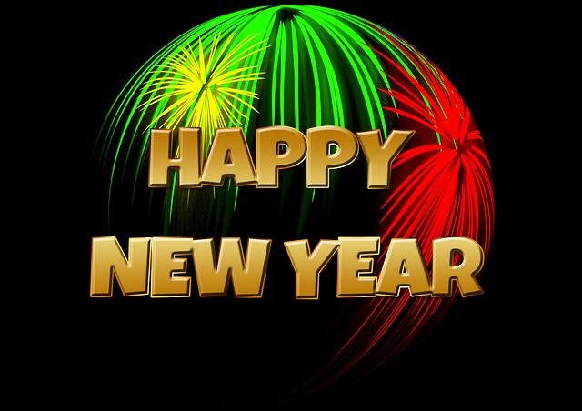 Free sylvester new year's day midnight illustration