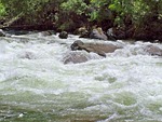 gushing water, river, stream
