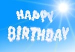 clouds, birthday, sky
