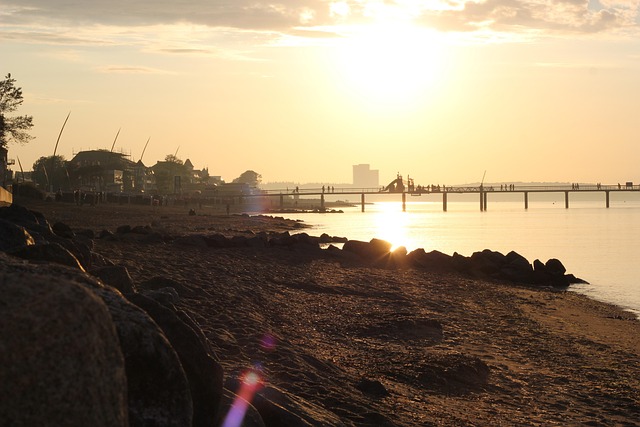 Free Sunset Beach photo and picture