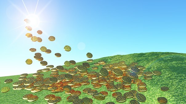 Solenergi, Gullmynter, Natur, Sollys