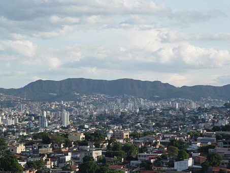 贝洛地平线, 山, 景观, 巴西, 结构, 天际线, 城市, 城市景观, 塔