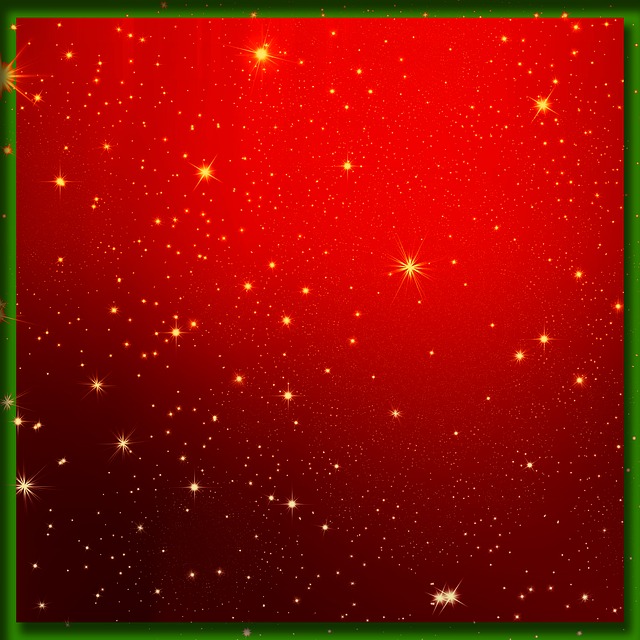 Jul, Rød, Hvid, Stjerner, Lys, Advent