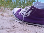 chuck's, sneaker, beach