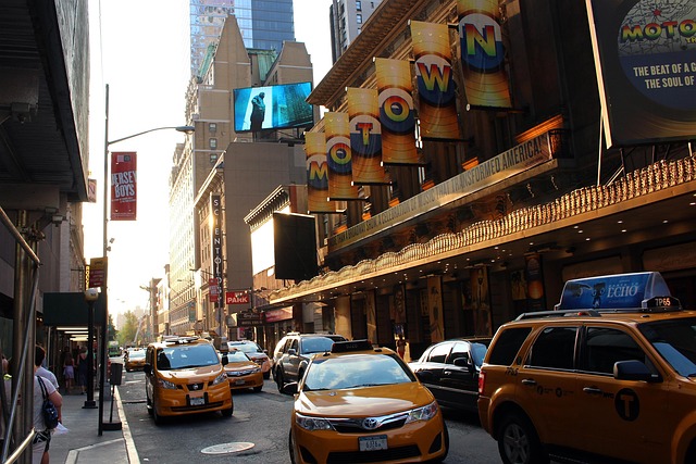 Free Taxi Times Square photo and picture