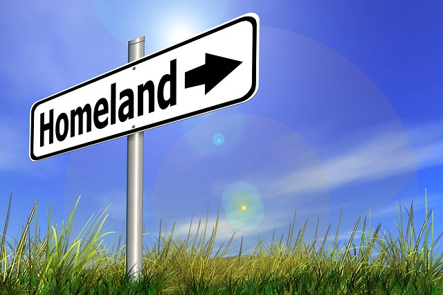 Free homeland sign signpost illustration