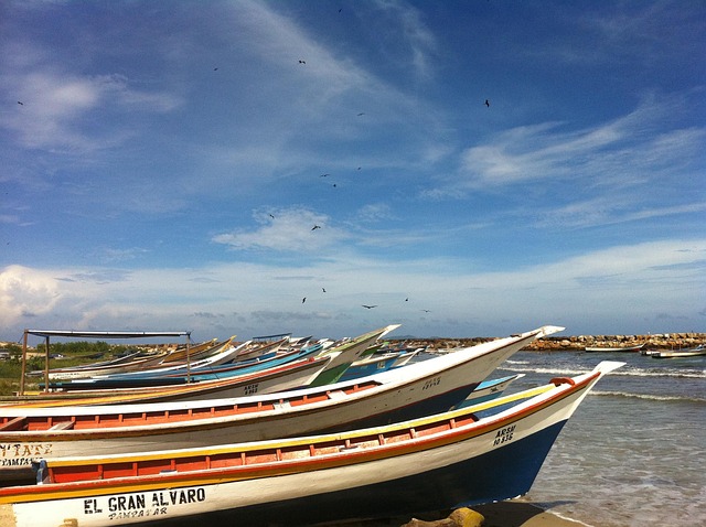 Boten, Margarita-Eiland, Blauwe Lucht