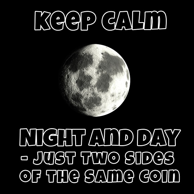 Free opposites moon night illustration