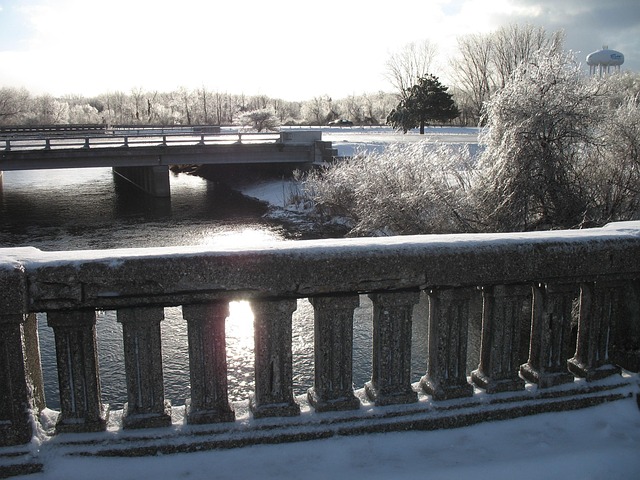Free Bridge Winter photo and picture