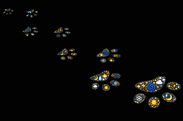 Free tracks footprints path illustration
