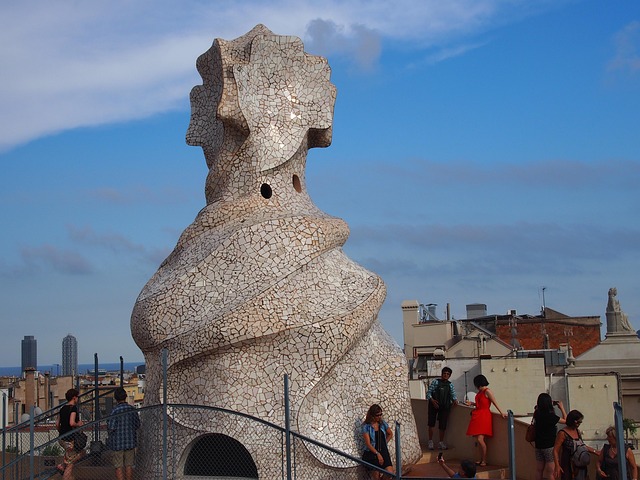 Free Gaudi Roof Garden photo and picture