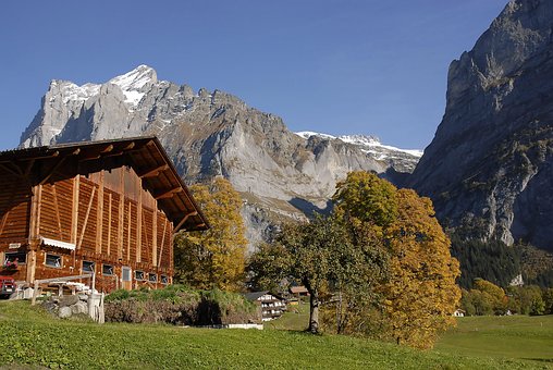 Bauernhaus, Grindelwald, Postkartenmotiv