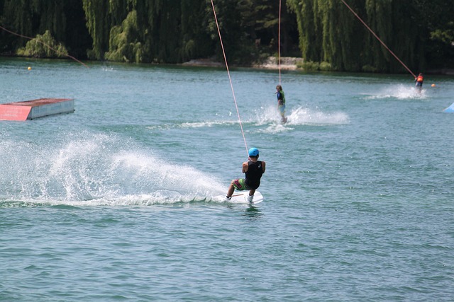 Wasser, Sport, Wassersport, Wakeboard