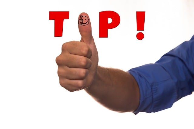 Free thumb success top illustration