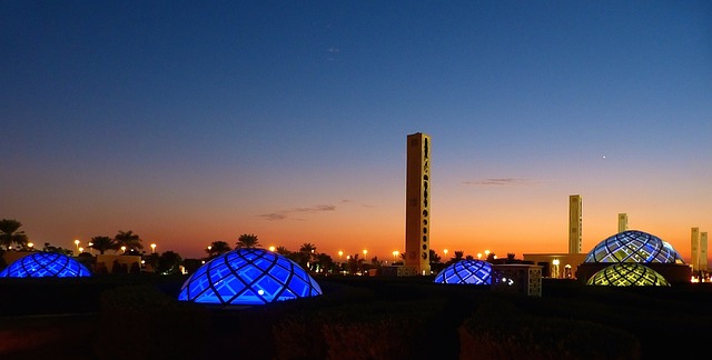 Moschee, Abu Dhabi, Sunset