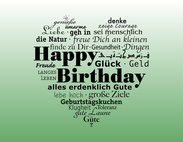 Free date of birth congratulation happy birthday vector