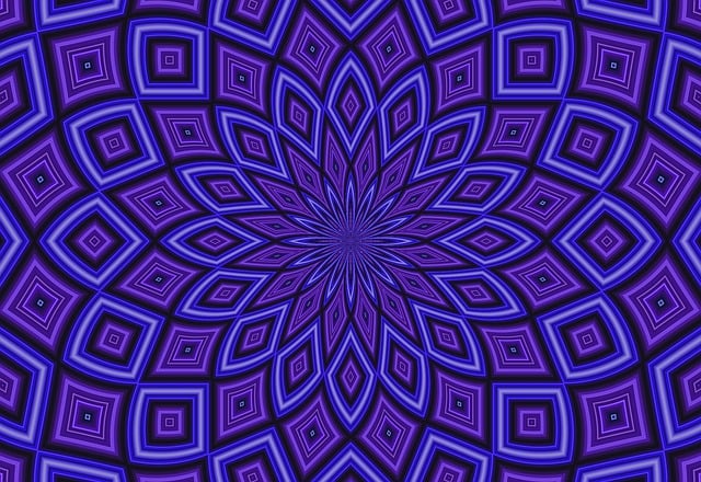 Free kaleidoscope abstract background illustration