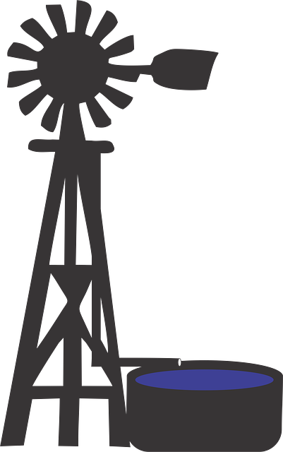 Free Windmill Farm illustration and picture