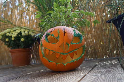 Gresskar, Halloween, Grimase, Utskjæring