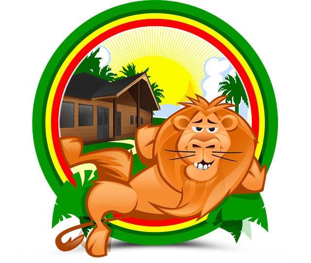 Free lion chillout relaxation illustration