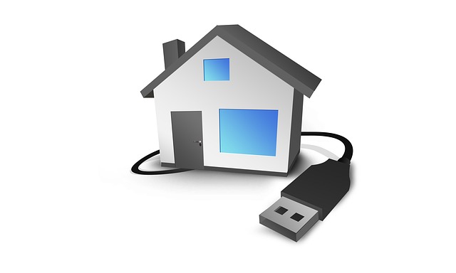 Free house usb communication illustration