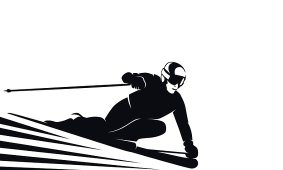 Ski, Natur, Skifahrer, Beschleunigen