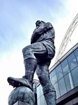 statue, football, hero