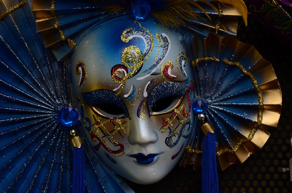 Masque Demi-visage Noir Rétro Pour Carnaval Et Cosplay - Taille Universelle Ajustable - Homme Et Femme