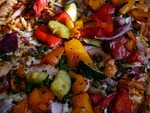 pizza, italian, vegetables
