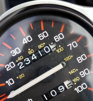 Speedometer, Mileage, Speed, Car