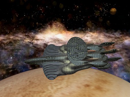 Free Spaceship Galaxy illustration and picture