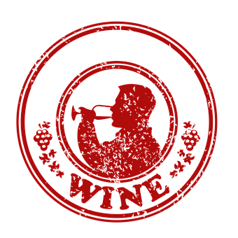 Wein, Stempel, Briefmarke, Alte, Retro