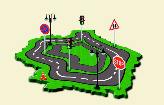 Road, Verkehrszeichen, Ampel
