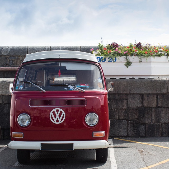 Rulota, Vw, Volkswagen, Retro, Cer