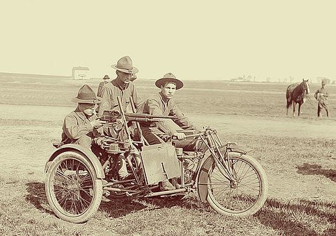 Free Motorcycle Soldiers photo and picture