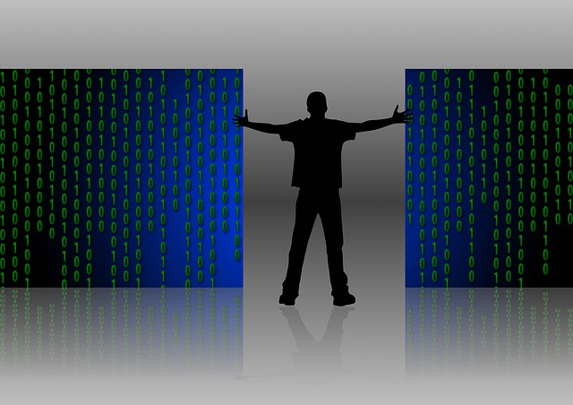 Free binary one zero illustration