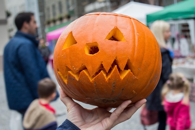 Halloween, Dovleac, Sculptură, Portocale