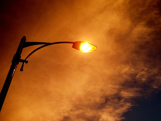 Free Street Lamp Evening Sky photo and picture