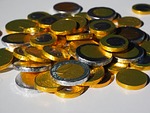 money, coins, chocolate taler