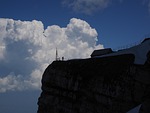 säntis, viewpoint, clouds