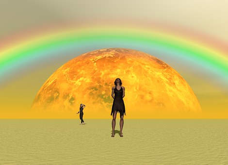Free Rainbow Sunrise illustration and picture