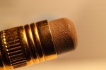 eraser, pencil, macro